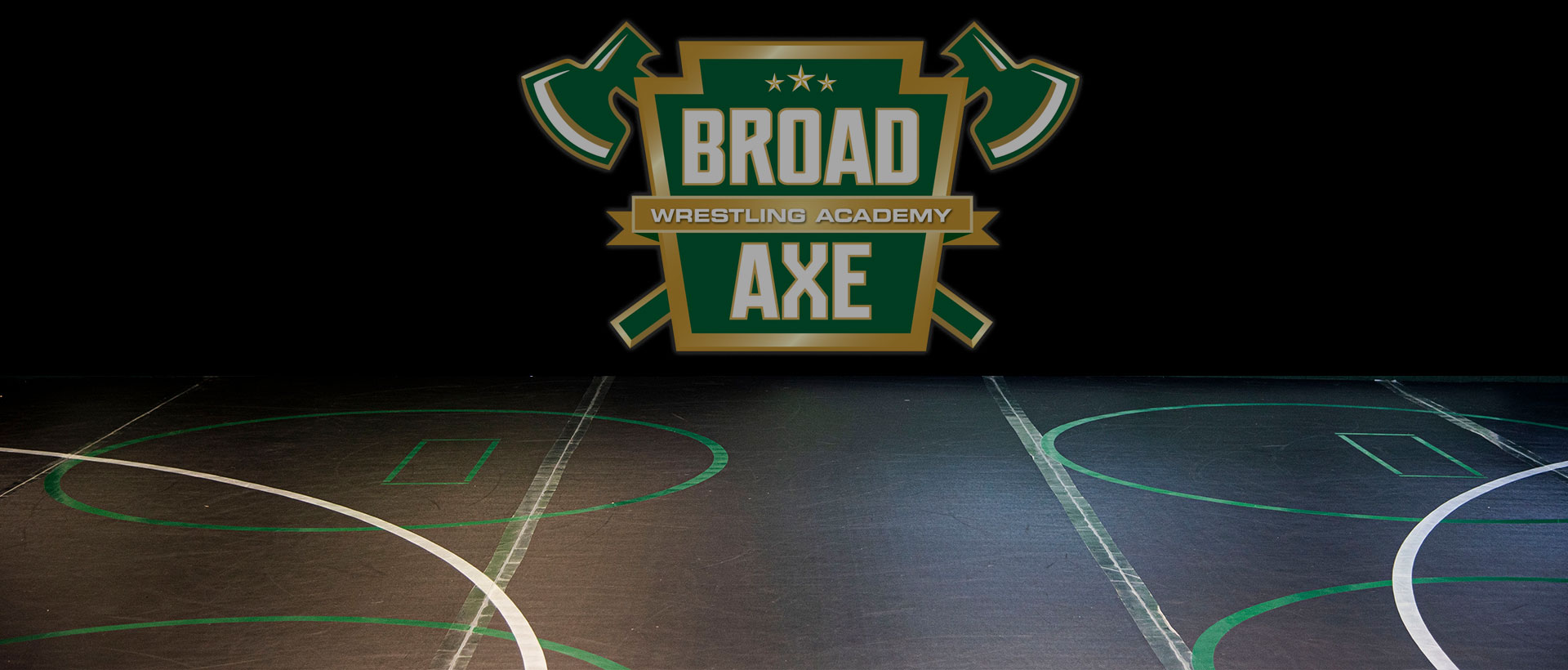 Wrestling mats at Broad Axe Wrestling Academy in Dublin, PA