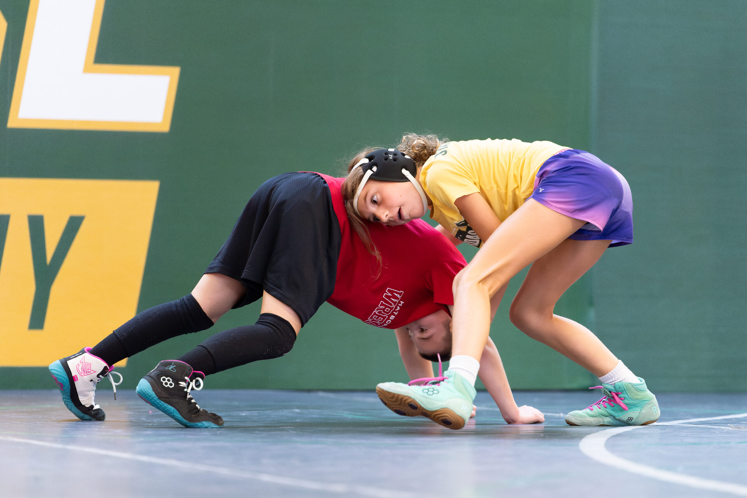 Broad Axe girls wrestling practice