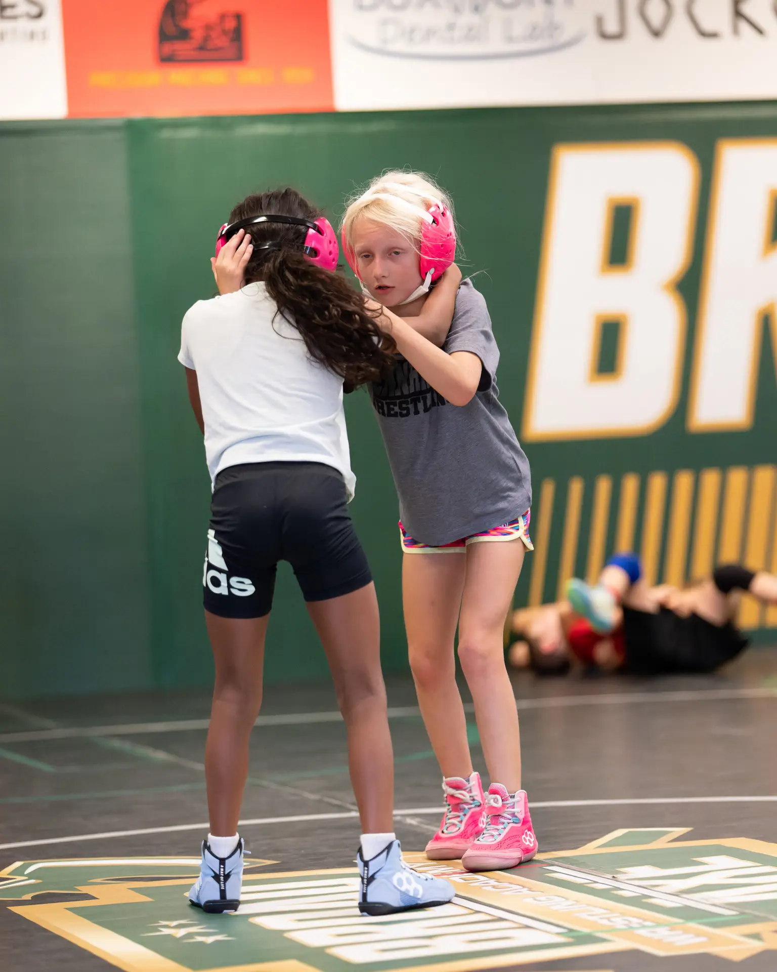 Broad Axe girls wrestling practice